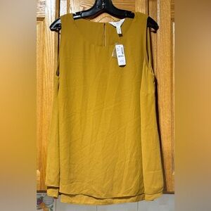 NWT Addition Elle Mustard Tank Top Women's 1X